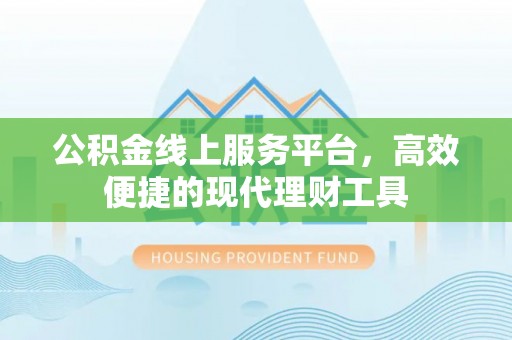 永年公积金线上服务平台，高效便捷的现代理财工具