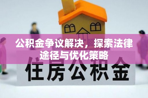 永年公积金争议解决，探索法律途径与优化策略