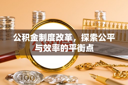 永年公积金制度改革，探索公平与效率的平衡点