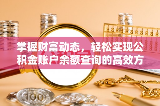 永年掌握财富动态，轻松实现公积金账户余额查询的高效方法