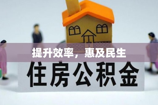 永年提升效率，惠及民生