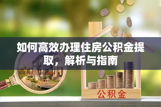永年如何高效办理住房公积金提取，解析与指南