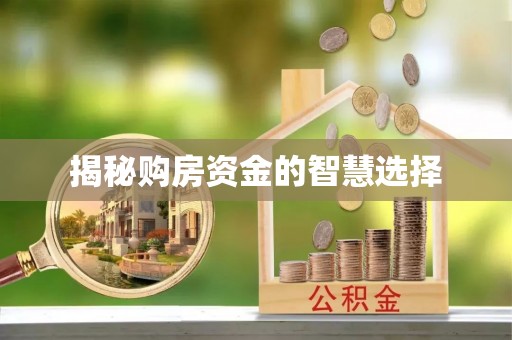 永年揭秘购房资金的智慧选择