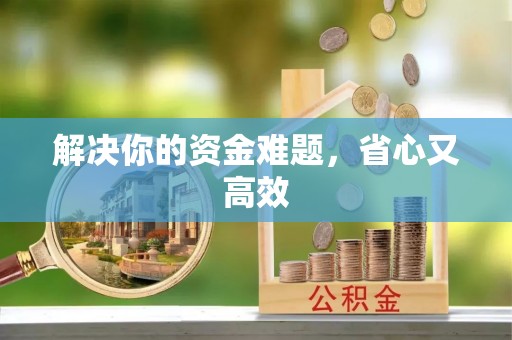永年解决你的资金难题，省心又高效