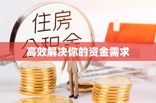 永年高效解决你的资金需求
