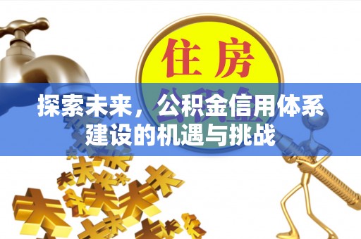 永年探索未来，公积金信用体系建设的机遇与挑战